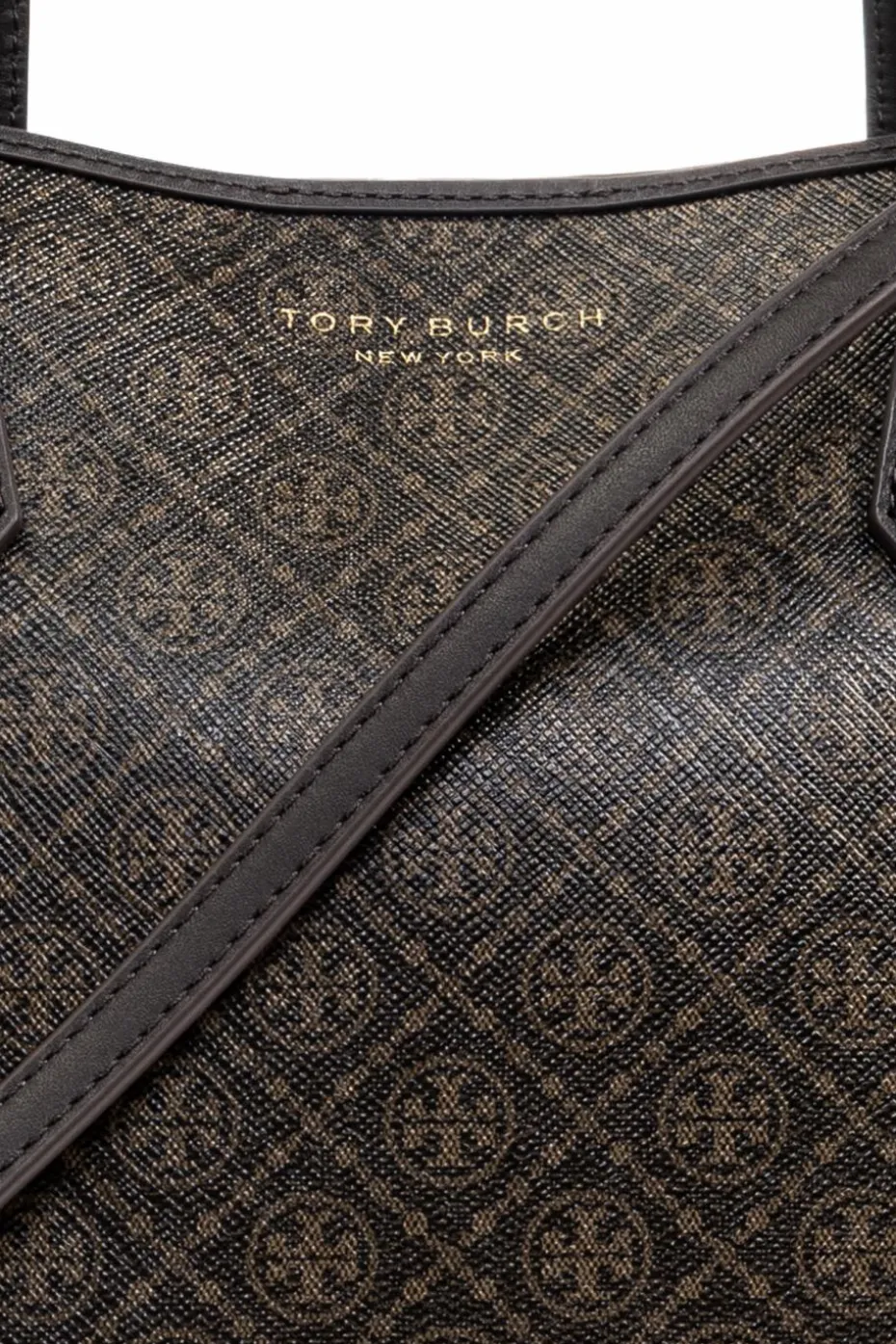 Tory Burch BRĄZOWY Torba do ręki `Perry Small`