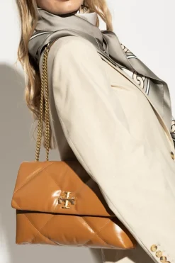 Tory Burch BRĄZOWY Torba na ramię `Kira Diamond`