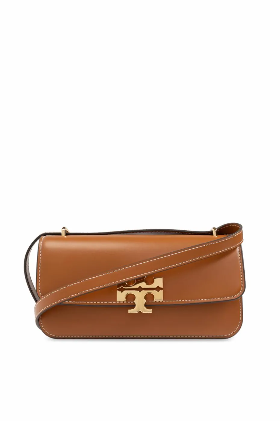 Tory Burch BRĄZOWY Torba na ramię `Eleanor Small`