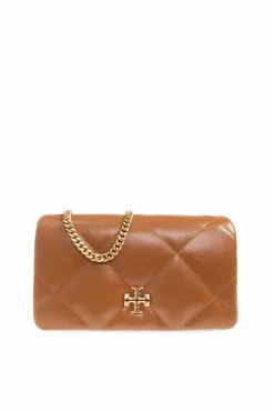 Tory Burch BRĄZOWY Torba na ramię `Kira Diamon`