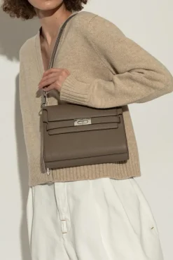 Tory Burch BRĄZOWY Torba na ramię `Lee Radziwill`