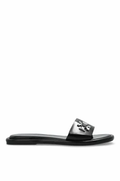 Tory Burch CZARNY Klapki `T Lock`