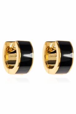 Tory Burch CZARNY Kolczyki z logo
