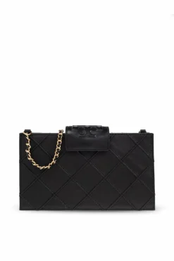 Tory Burch CZARNY Portfel na łańcuchu `Fleming Mini`