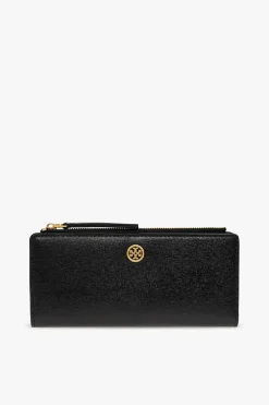 Tory Burch CZARNY Skórzany portfel