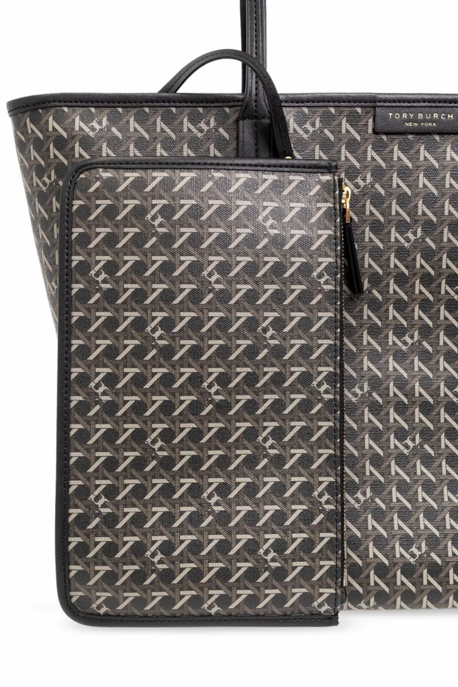 Tory Burch CZARNY Torba ‘Basketweave’ typu ‘shopper’