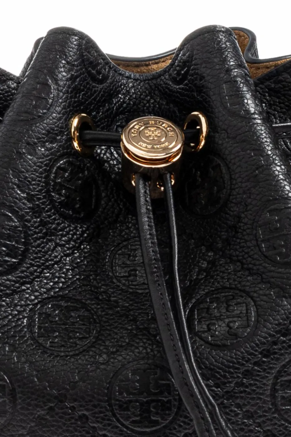 Tory Burch CZARNY Torba do ręki `T Monogram Pebble`