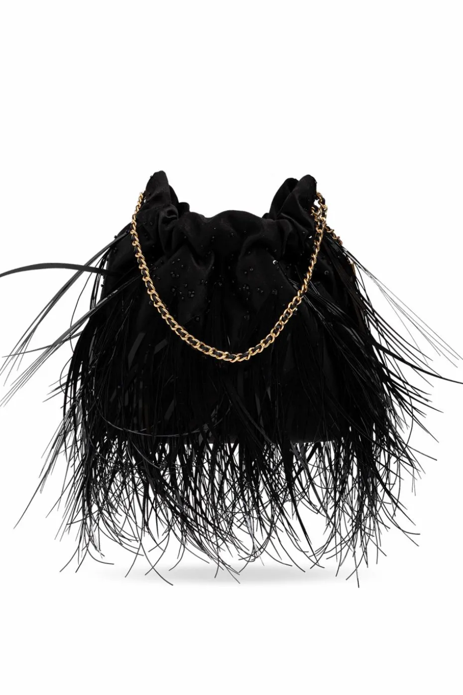 Tory Burch CZARNY Torba `Fleming Mini` typu ‘bucket`