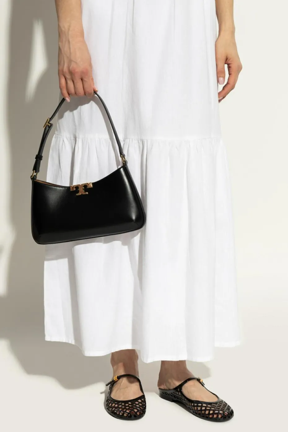 Tory Burch CZARNY Torba na ramię `Eleanor Slim`
