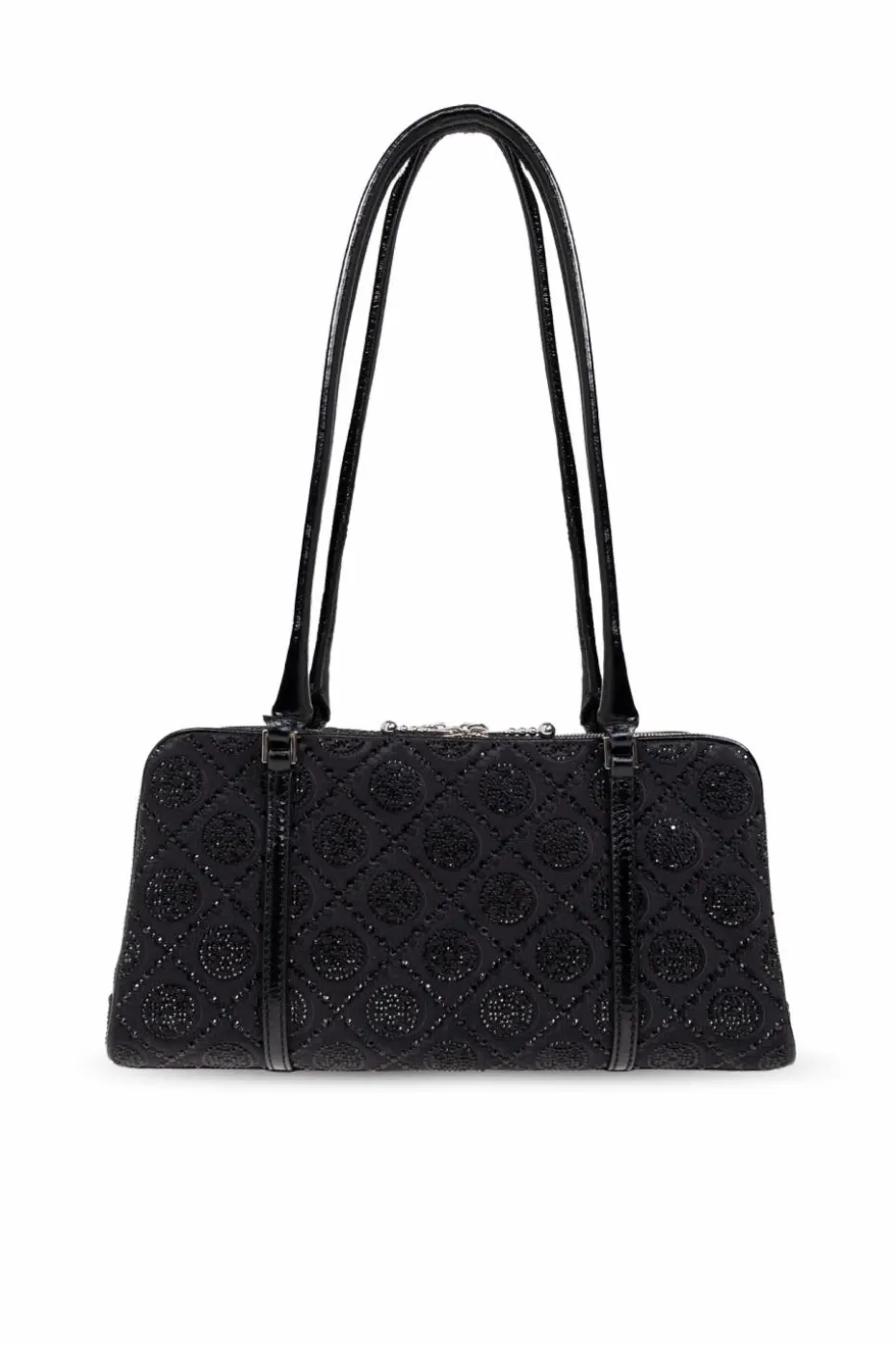 Tory Burch CZARNY Torba na ramię `T Monogram Small` z połyskującymi kryształami