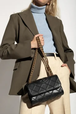 Tory Burch CZARNY Torba na ramię ‘Fleming Soft Mini’