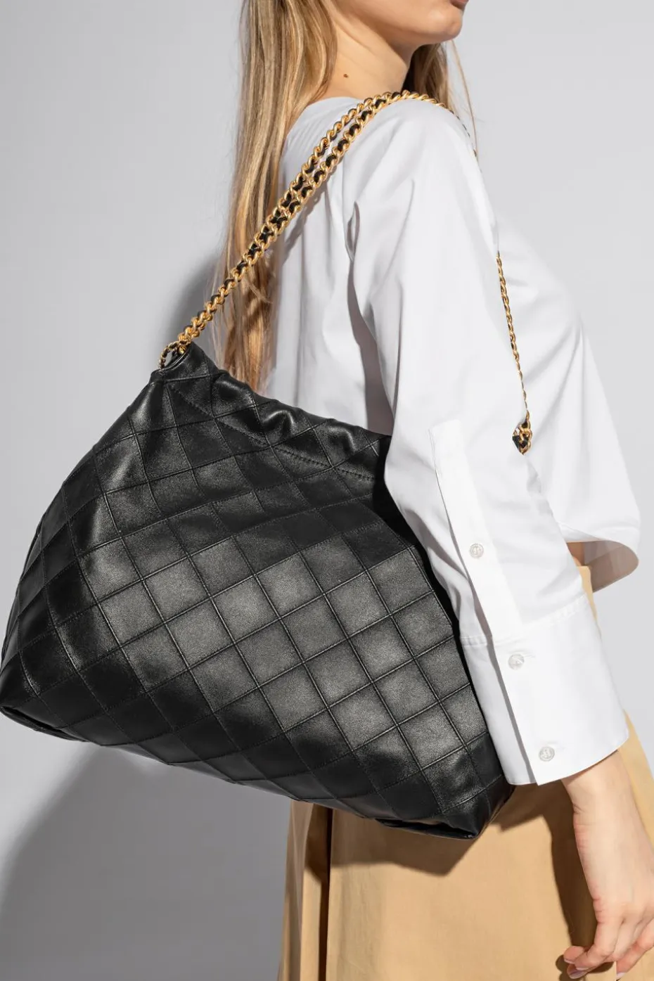 Tory Burch CZARNY Torba na ramię ‘Fleming Soft’