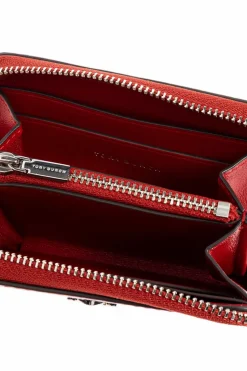 Tory Burch CZERWONY Portfel z logo