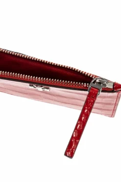 Tory Burch CZERWONY Portfel z logo
