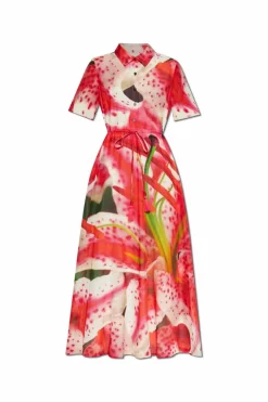 Tory Burch CZERWONY Sukienka z nadrukiem