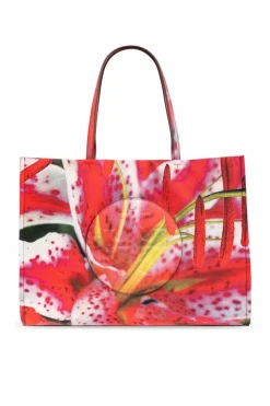 Tory Burch CZERWONY Torba `Ella` typu `shopper`