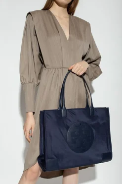Tory Burch GRANATOWY Torba ‘Ella’ typu ‘shopper’