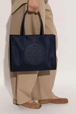Tory Burch GRANATOWY Torba `Ella Small` typu `shopper`