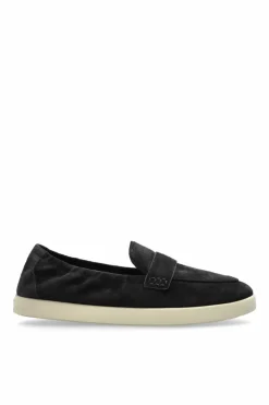Tory Burch GRANATOWY Zamszowe buty typu `loafers`