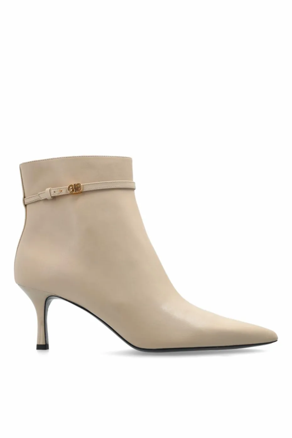 Tory Burch kremowy Botki `Double T`