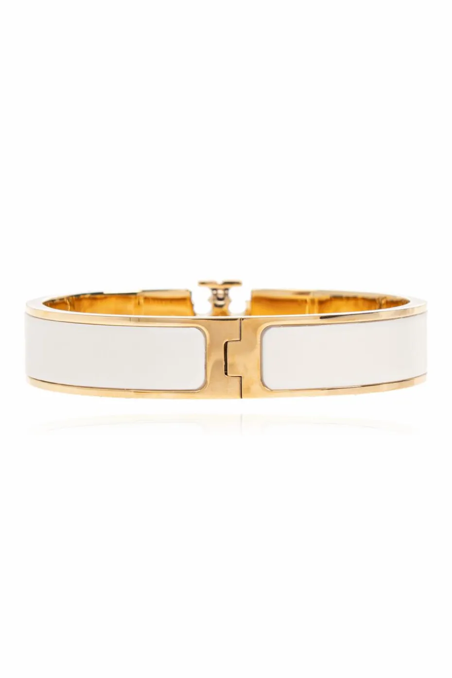 Tory Burch kremowy Mosiężna bransoleta z logo