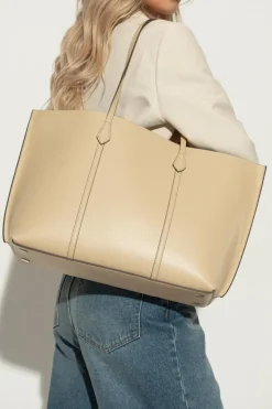 Tory Burch kremowy Torba `Perry` typu `shopper`