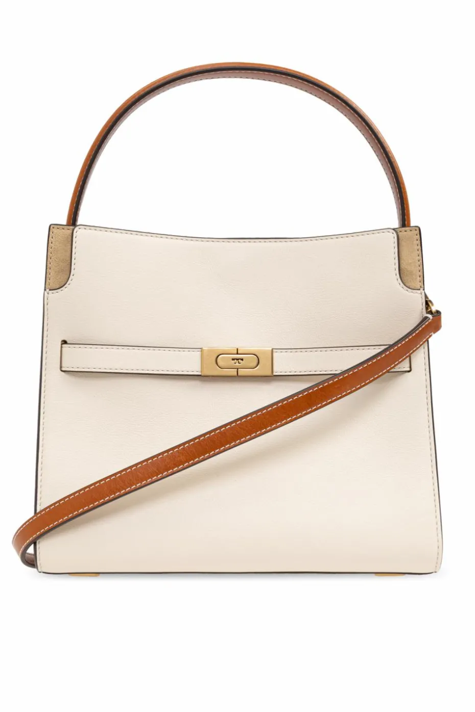 Tory Burch kremowy Torba na ramię `Lee Radziwill Small`