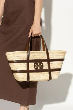 Tory Burch kremowy Torba `Ella` typu `shopper`