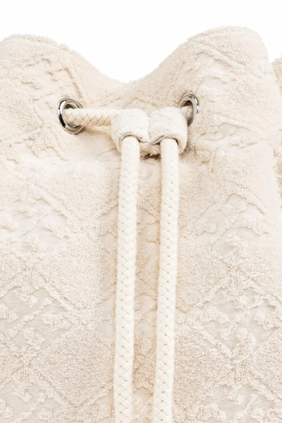 Tory Burch kremowy Torba na ramię `T-Monogram Terry`
