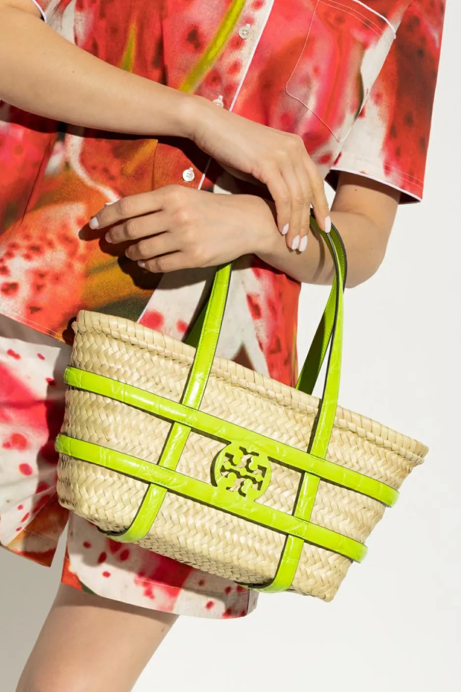 Tory Burch kremowy Torba `Ella Small` typu `shopper`