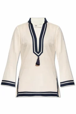 Tory Burch kremowy Tunika plażowa