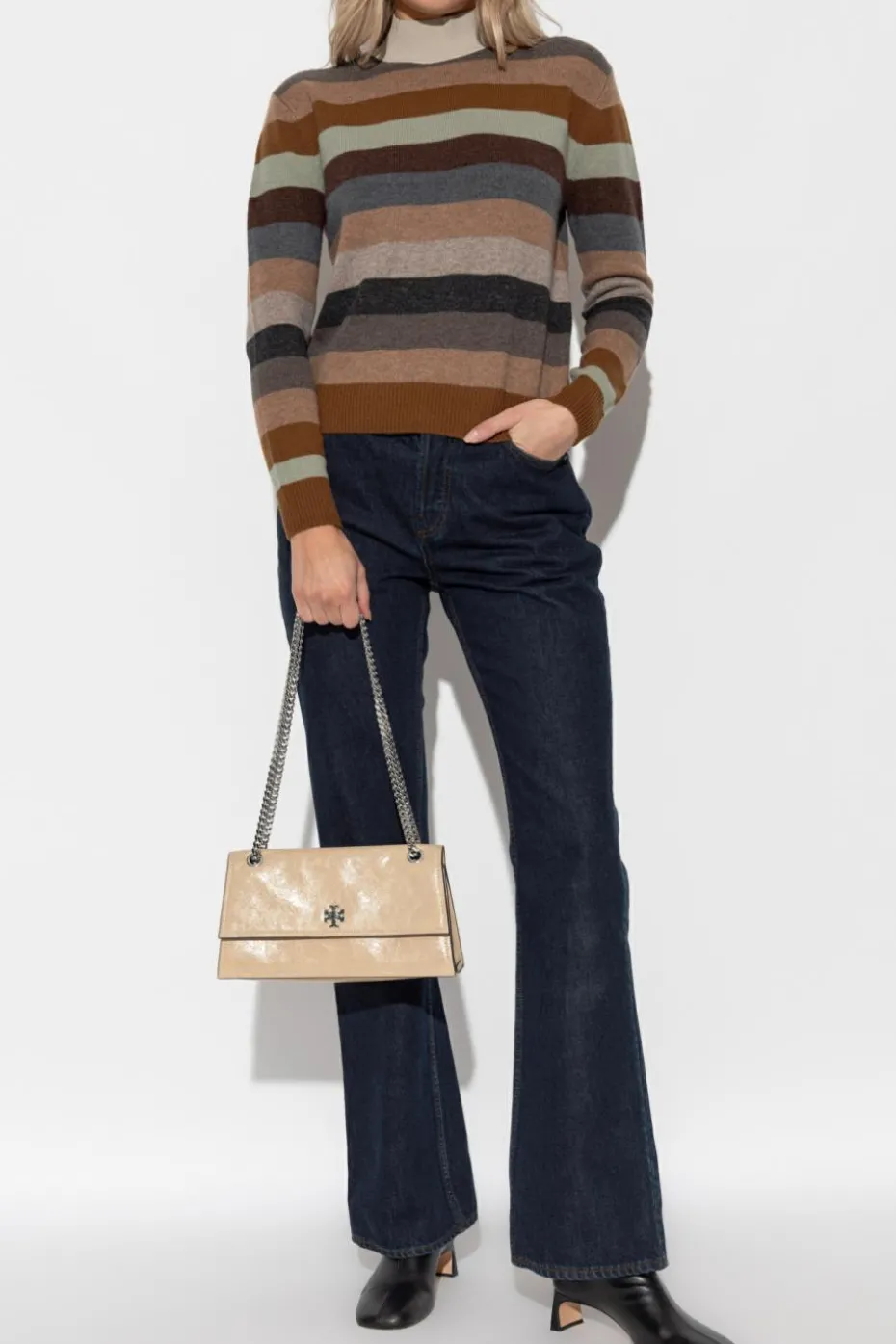 Tory Burch MULTIKOLOR Wełniany sweter