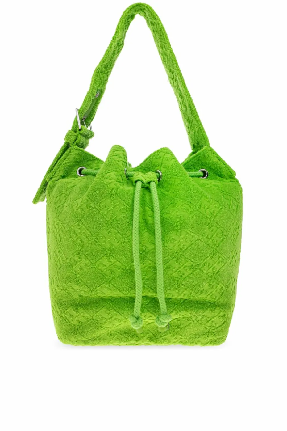 Tory Burch neonowy Torba na ramię `T-Monogram Terry`