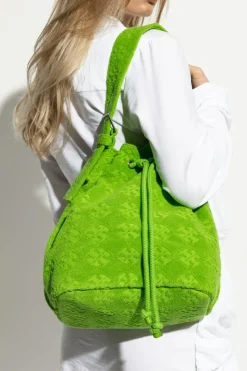 Tory Burch neonowy Torba na ramię `T-Monogram Terry`
