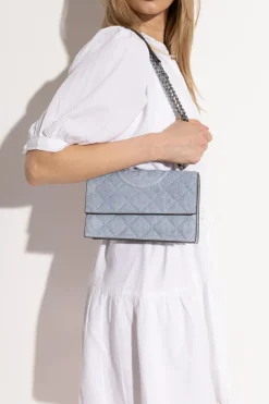 Tory Burch NIEBIESKI Torba na ramię `Fleming Small`