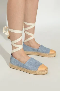 Tory Burch NIEBIESKI Zamszowe espadryle