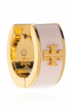 Tory Burch RÓŻOWY Kolczyki z logo