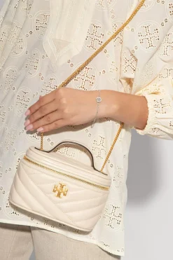 Tory Burch SREBRNY Bransoleta z logo