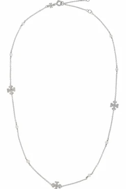 Tory Burch SREBRNY Naszyjnik ‘Kira’