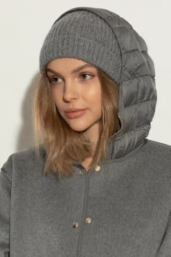 Tory Burch SZARY Kaszmirowa czapka