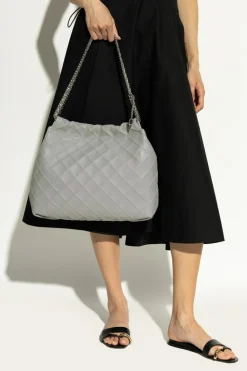 Tory Burch SZARY Torba `Fleming`