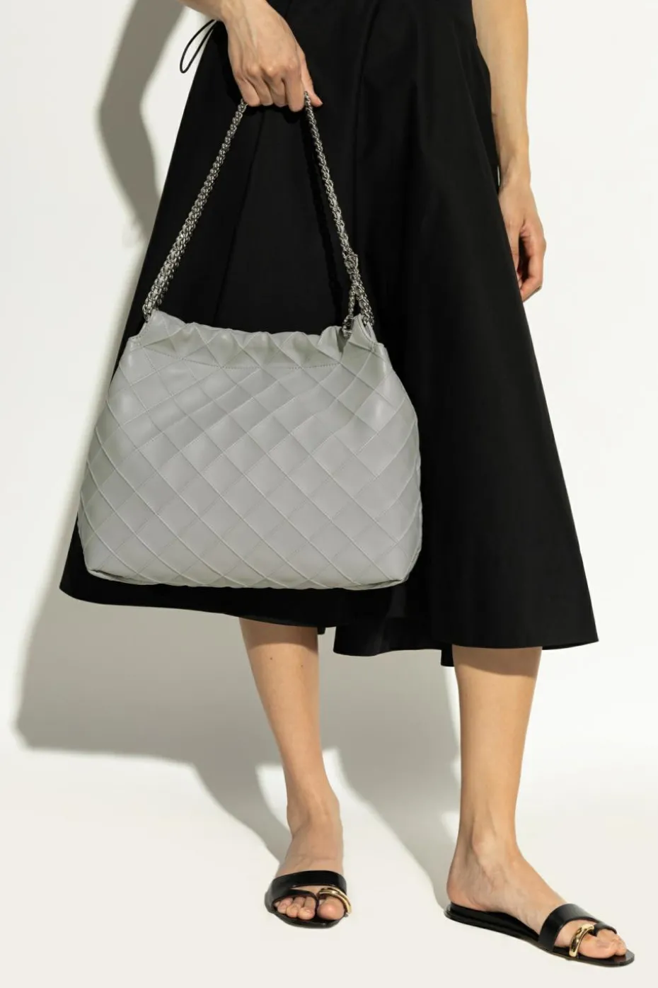 Tory Burch SZARY Torba `Fleming`