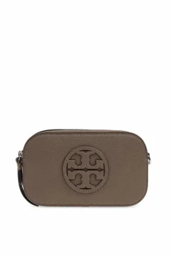 Tory Burch SZARY Torba na ramię `Miller Mini`
