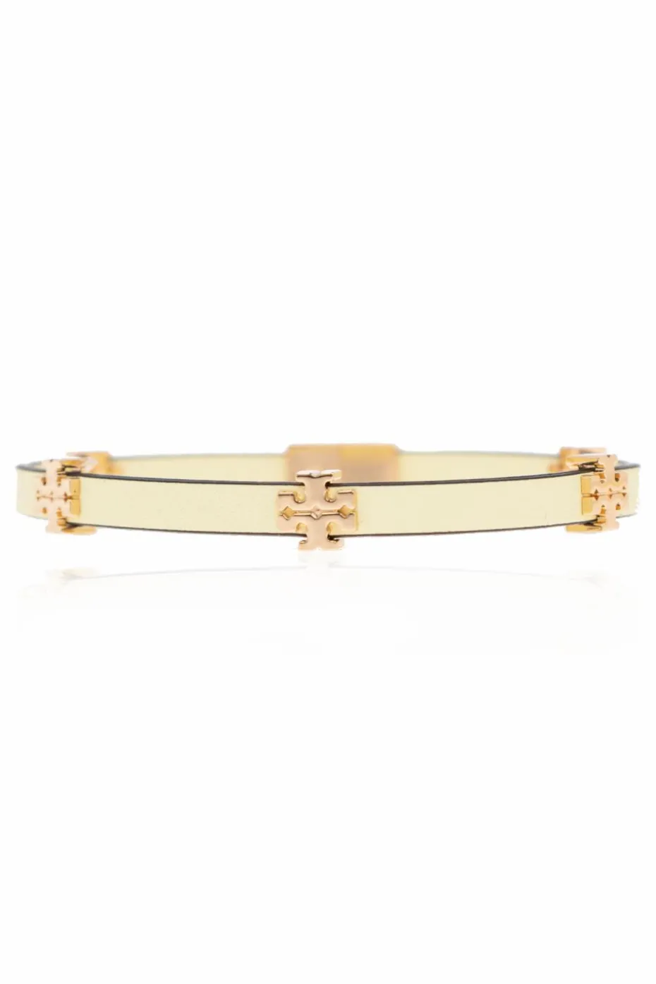 Tory Burch ŻÓŁTY Skórzana bransoleta