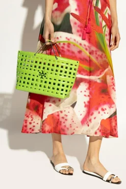 Tory Burch ZIELONY Torba do ręki `Ella`