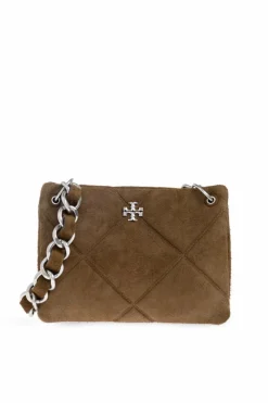 Tory Burch ZIELONY Torba ramię `Kira Diamond`