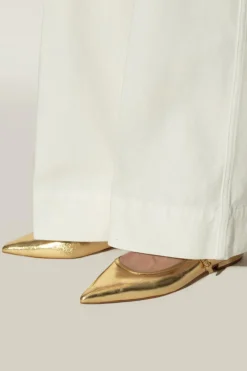 Tory Burch ZŁOTY Buty `Mary Jane`