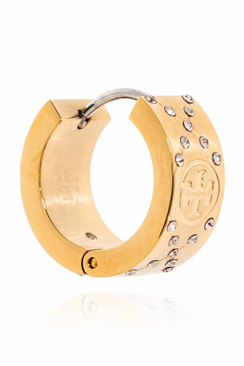 Tory Burch ZŁOTY Kolczyki `T Monogram`