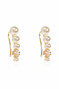 Tory Burch ZŁOTY Kolczyki z perłami