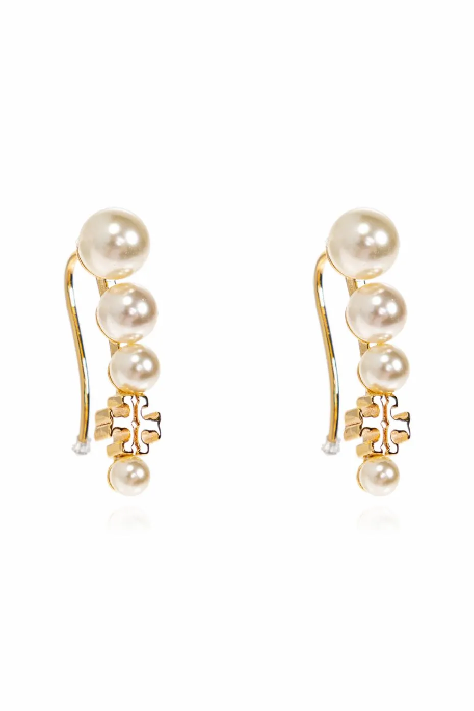 Tory Burch ZŁOTY Kolczyki z perłami